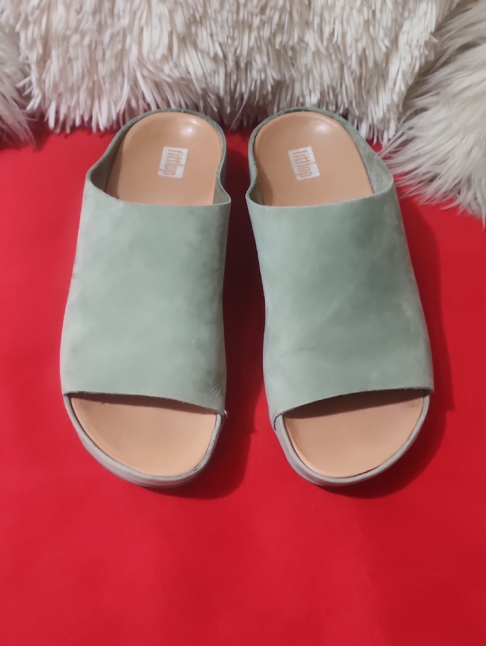 FitFlop Women’s Open-Toe Mule - Sage Green